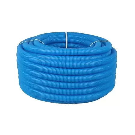 Труба защитная гофрированная D вн./нар. 22/27мм (синяя)