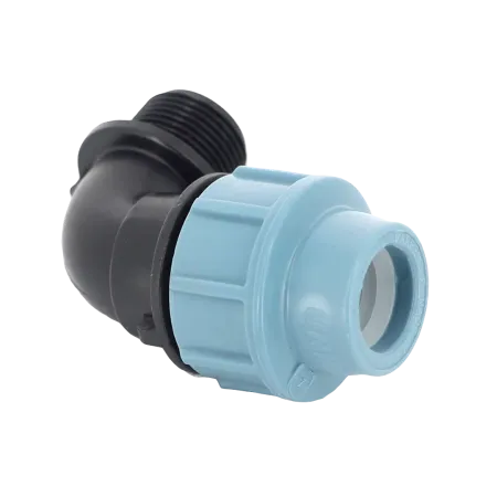 Колено компрессионное (угол) Unidelta 32 х ½" с наружной резьбой