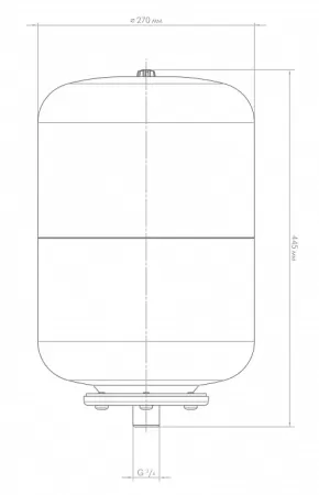 Расширительный бак для отопления ДЖИЛЕКС В 24 л