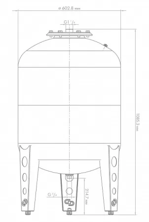 Расширительный бак для отопления ДЖИЛЕКС В 200