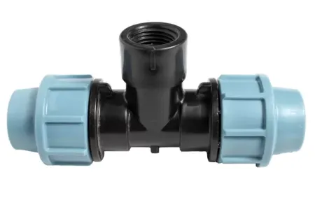 Тройник компрессионный Unidelta 25 х ¾" х 25 с внутренней резьбой